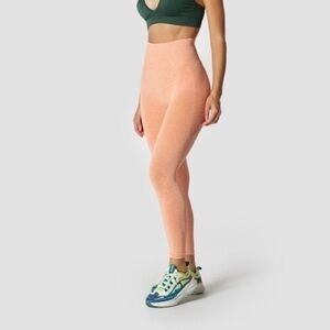 Flexfit Orange Sherbet High Waisted Soft Seamless Leggjngs Size Small